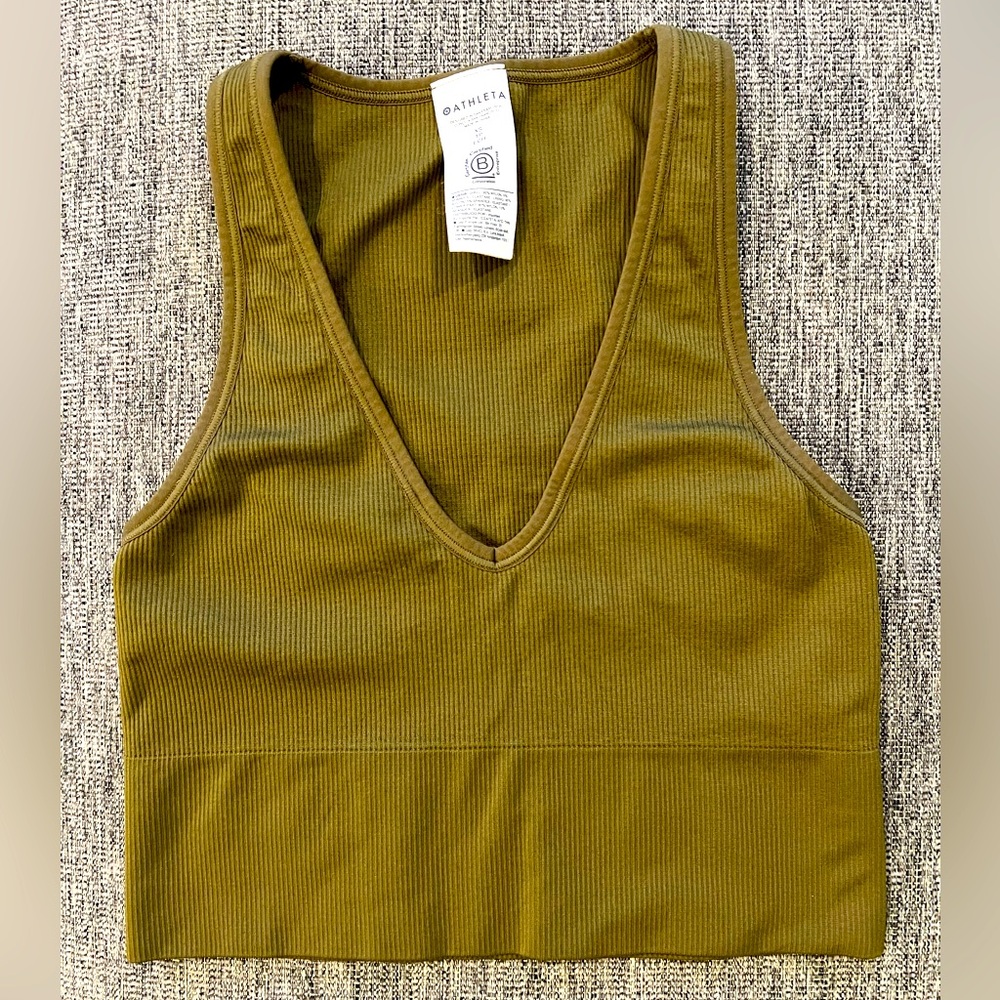 Athleta seamless crop bra tank size XS